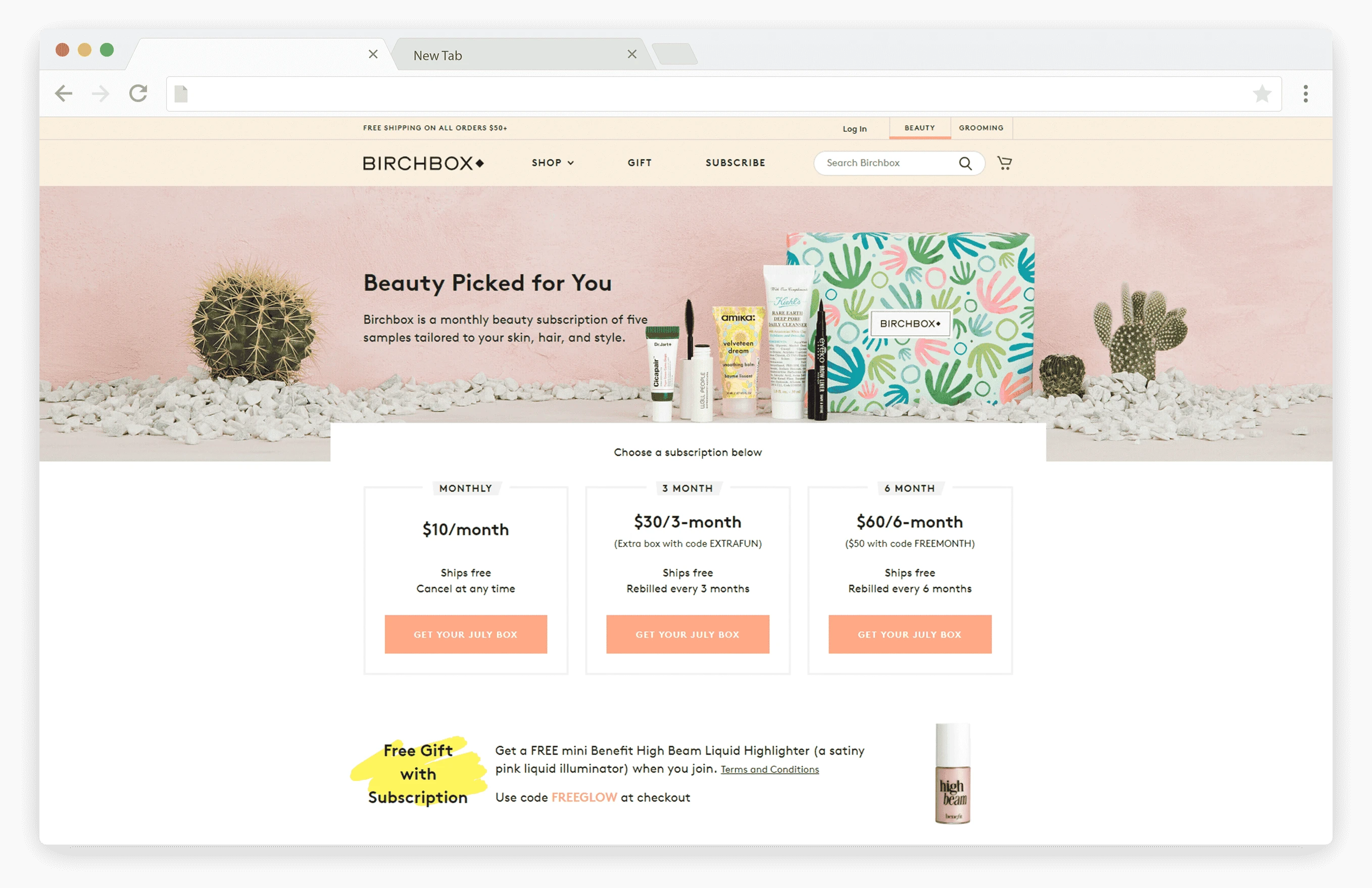 Birchbox Plans